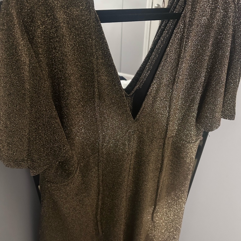 Elegant black and gold Glitter Dress - Picture 11 of 11